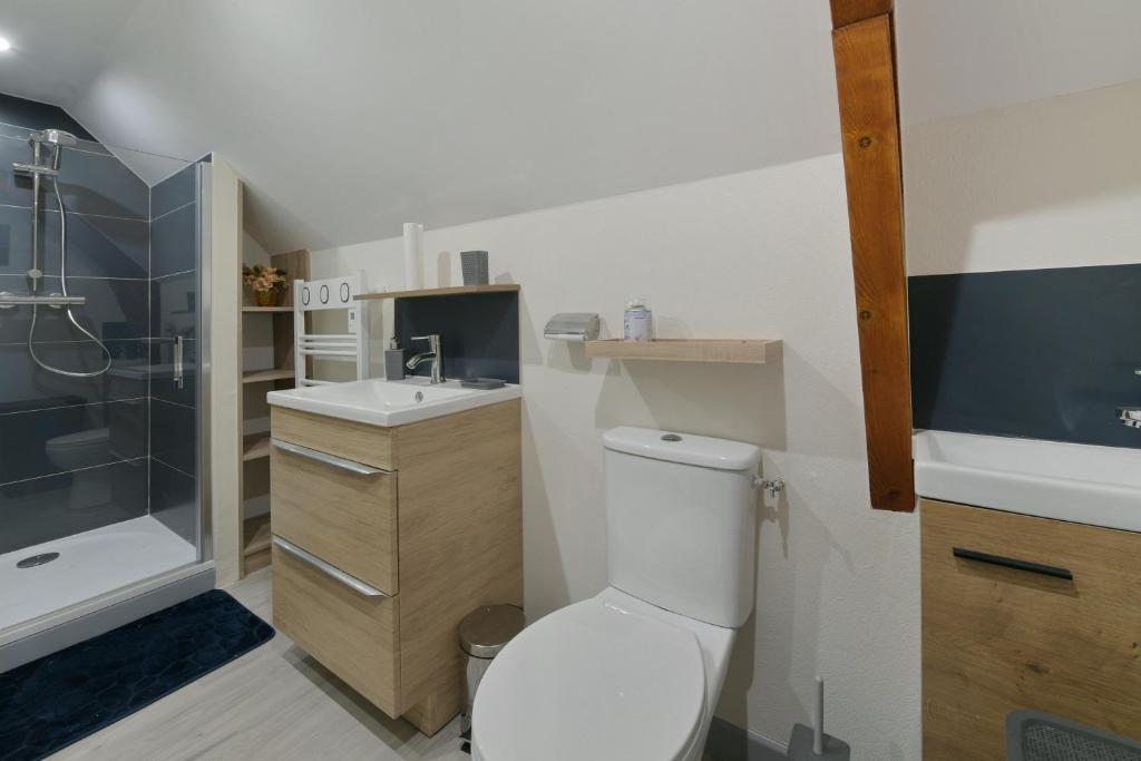 Salle d'eau avec douche à l'italienne